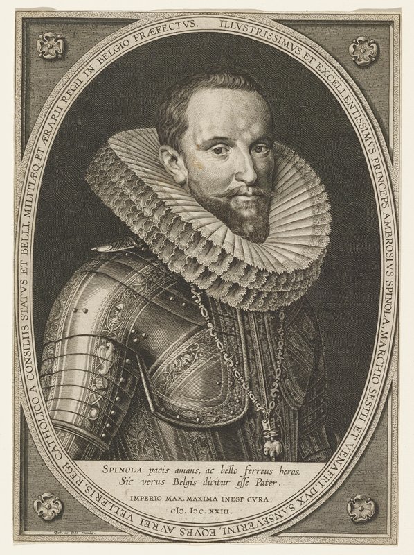 Portrait of Ambrosius Spinola, Peter de Jode, 1623