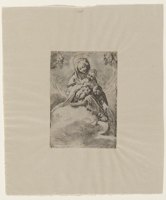 Madonna and Child in the Clouds, Federico Barocci, c. 1581