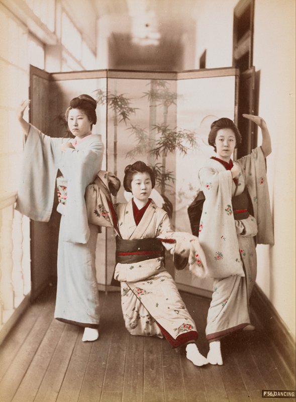 F56. Dancing, A. Farsari & Co., c. 1886