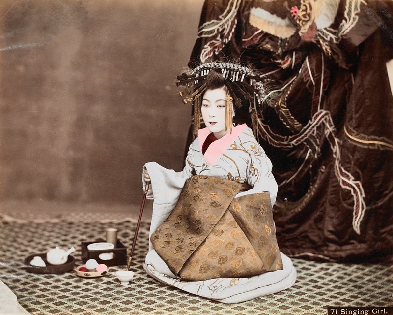 71. Singing Girl, Attributed to A. Farsari & Co., c. 1886