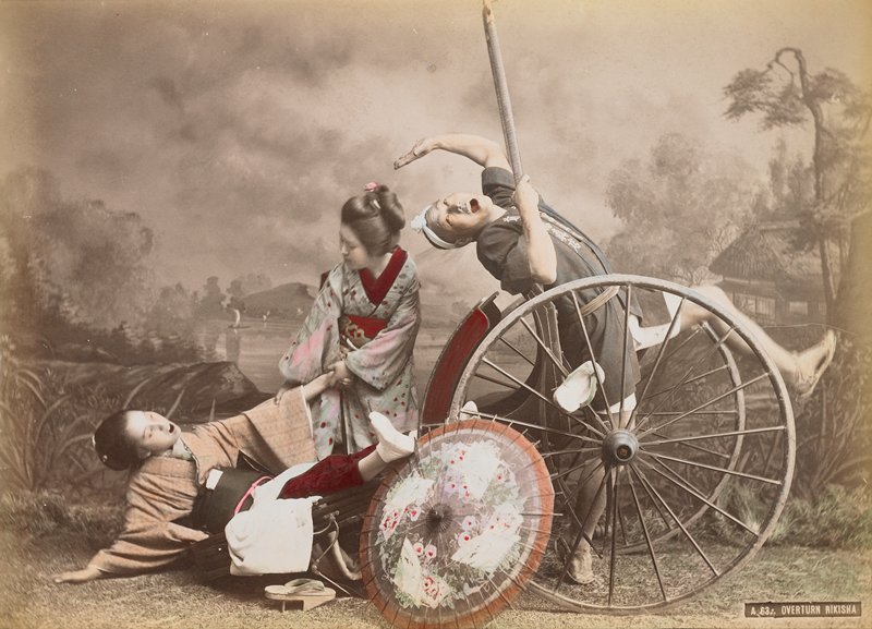 A63. Overturn Rikisha, A. Farsari & Co., c. 1886