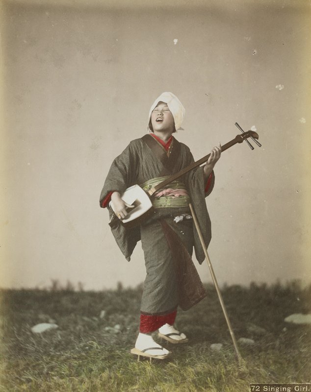 72. Singing Girl, Attributed to A. Farsari & Co., c. 1886