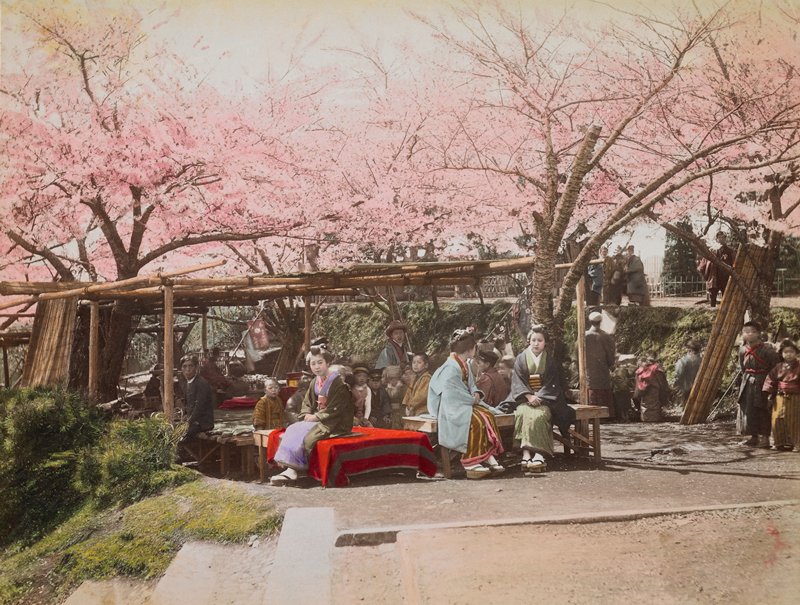 Ueno Teahouse, Attributed to Kusakabe Kinbei, 1890s