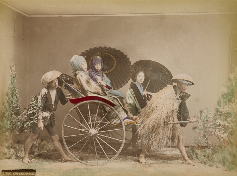 L52. On Snowing, A. Farsari & Co., c. 1886
