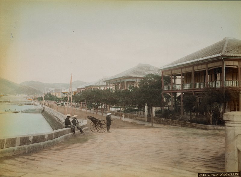 G49. Bund Nagasaki, A. Farsari & Co., c. 1886