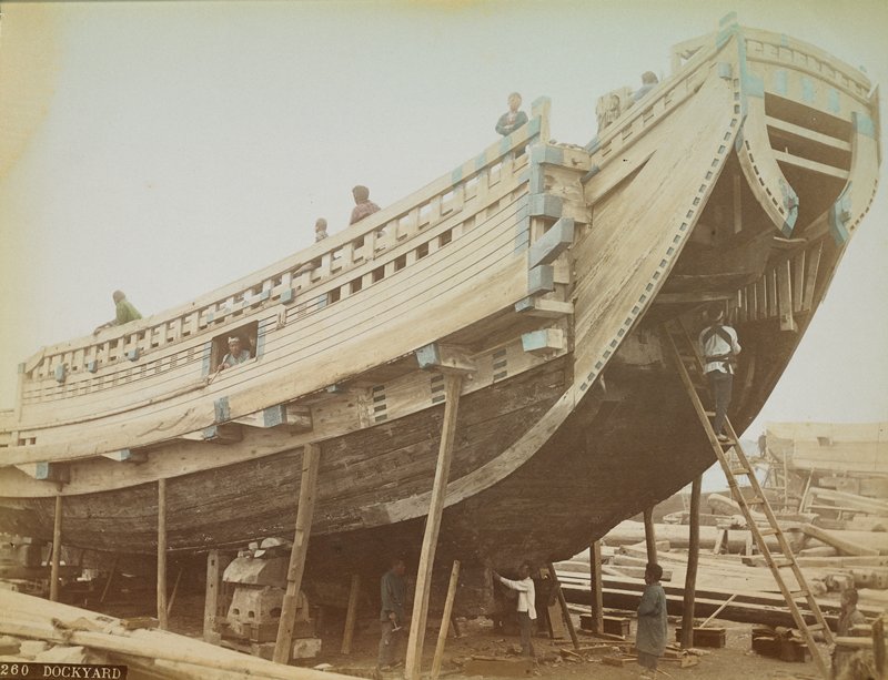 260. Dockyard, Attributed to A. Farsari & Co., c. 1886