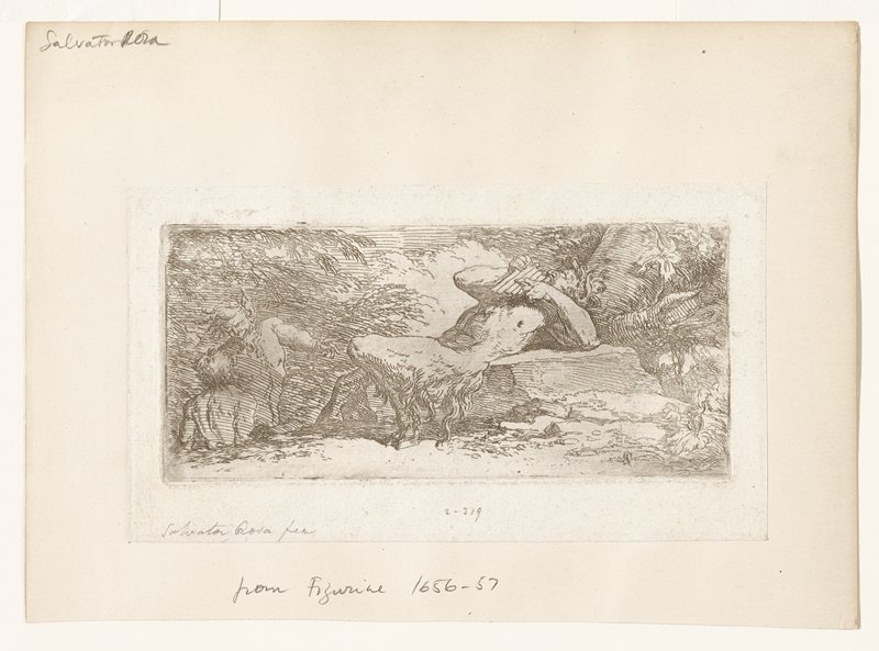 Piping Satyr, Salvator Rosa, c.1656