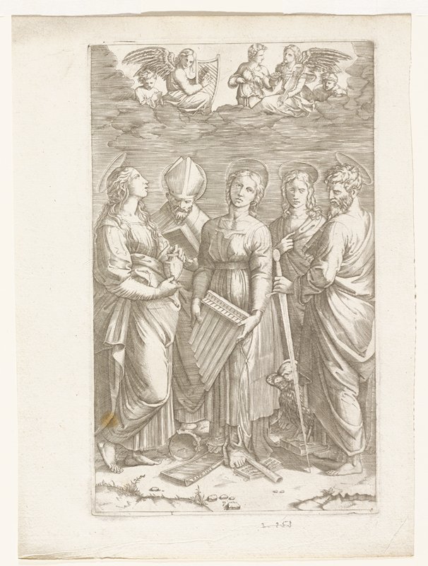 Ecstasy of Santa Cecilia, After Raphael, 16th century