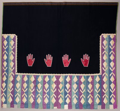 Dokumentasi “Friendship Blanket”; Wool, beads, silk ribbon. Minneapolis Institute of Art.