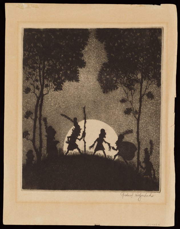 Gathering to be in Front of Moon, Richard Holzschuh, 20th century