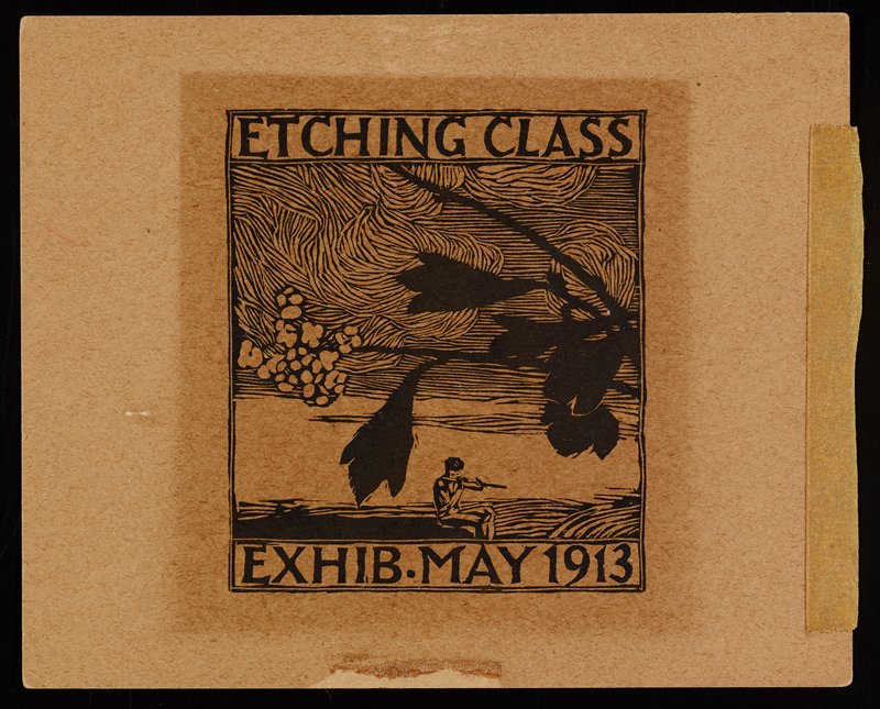 Etching Class Exhibition, May 1913, Richard Holzschuh, c. 1913
