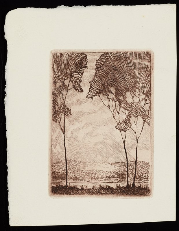 Untitled [three trees], Richard Holzschuh, 20th century