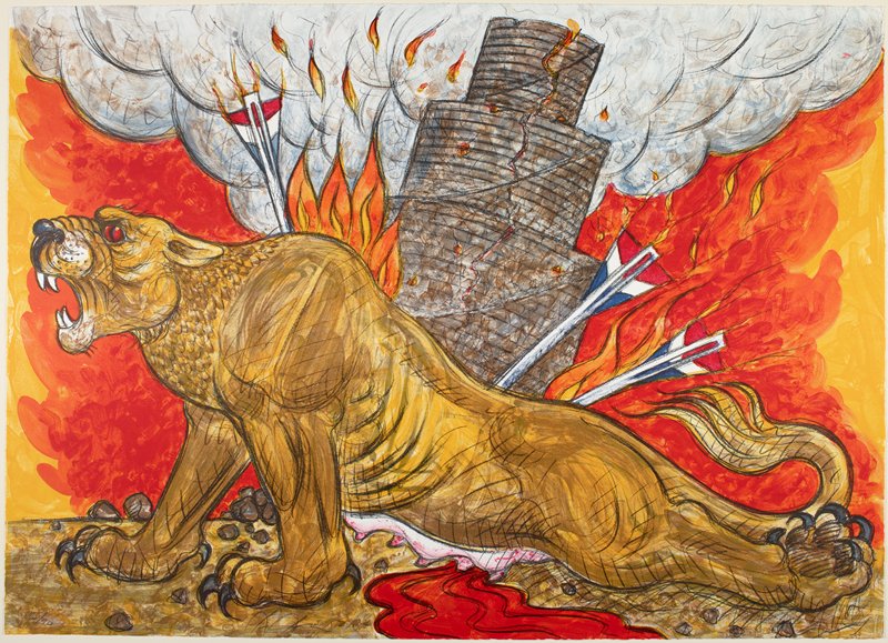 Assyrian Lion, Luis Jiménez; Printer: Michael Sims; Printer