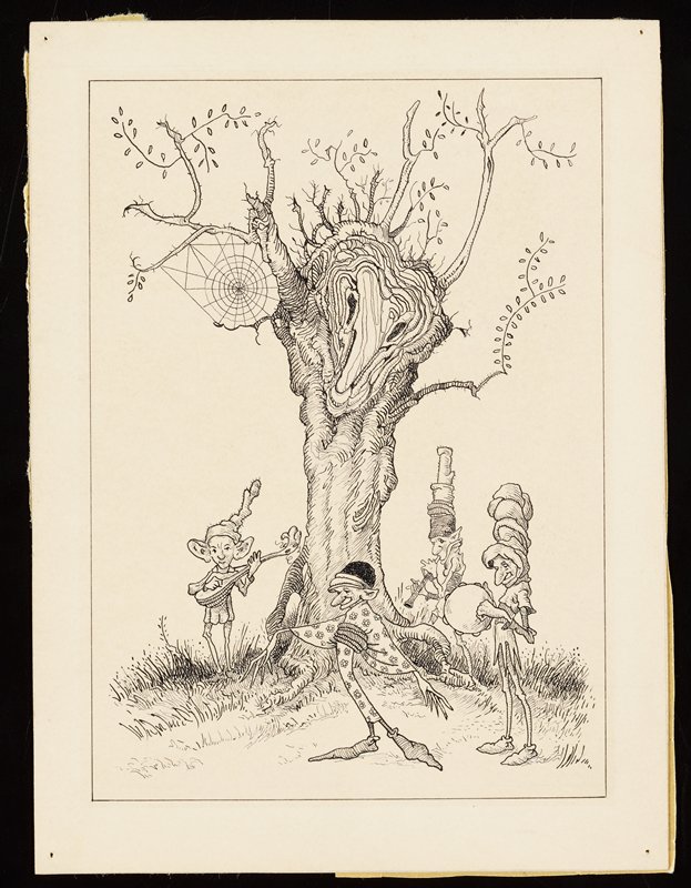Untitled [troll musicians and dancer], Richard Holzschuh, 20th century