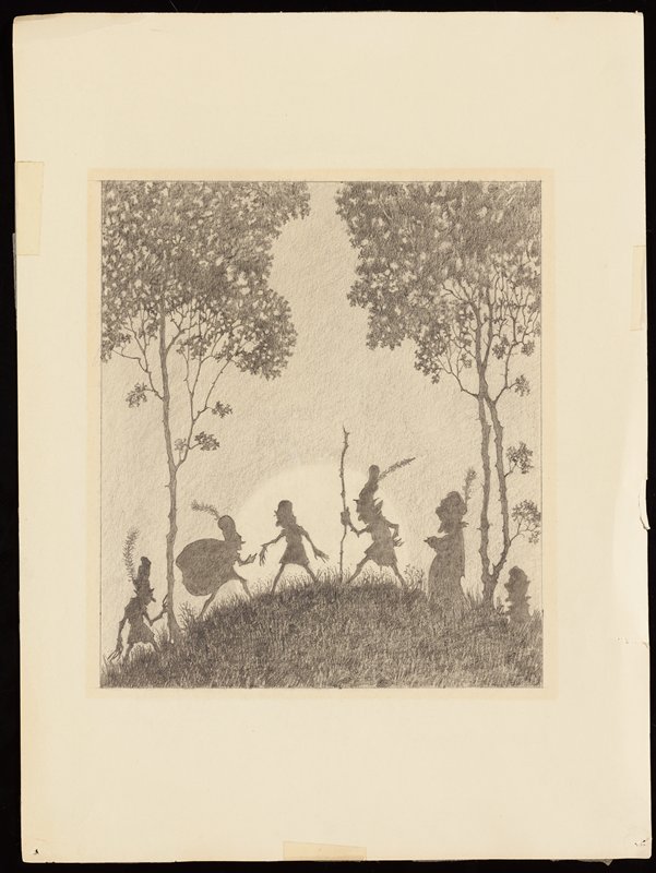 Gathering to be in Front of Moon, Richard Holzschuh, 20th century