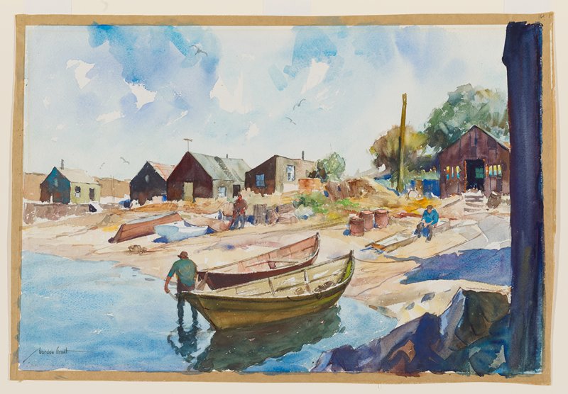 Lobstermen's Huts, Gordon Grant, c. 1944