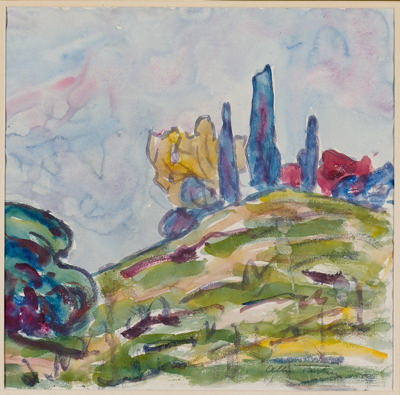 Trees on a Hill, Allen Tucker, c. 1915–20