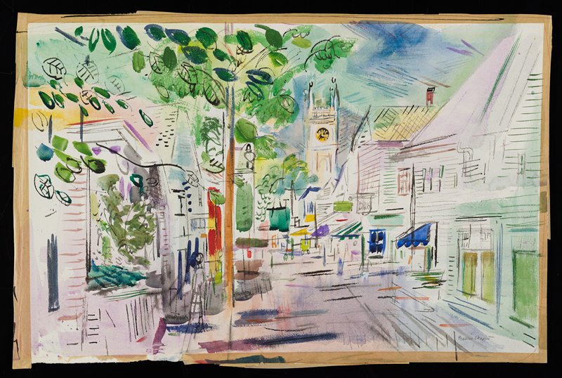 Village Clock, Francis Chapin, 20th century