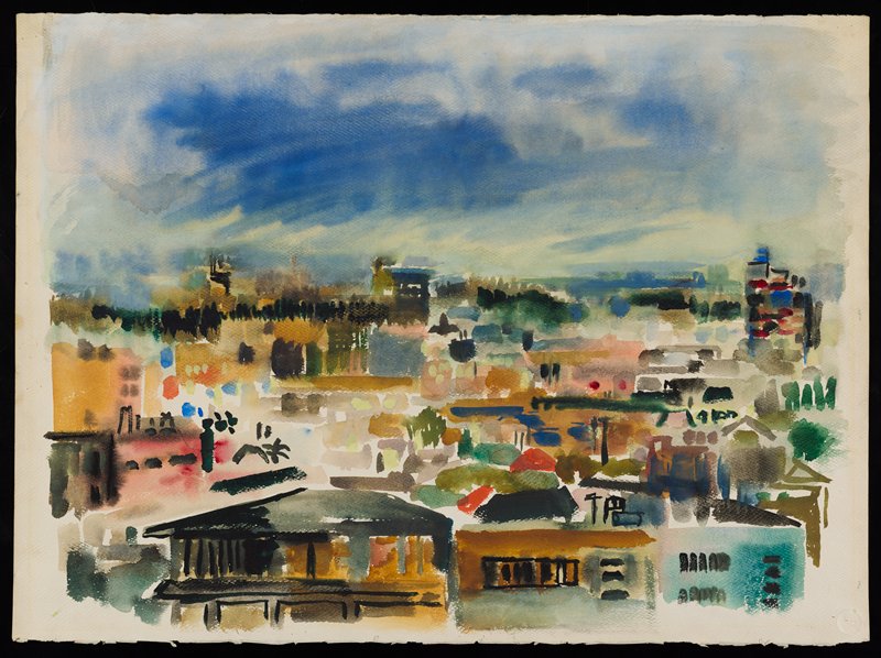 Mexico City at Dusk #1, Phyllis Wiener, c. 1960–61