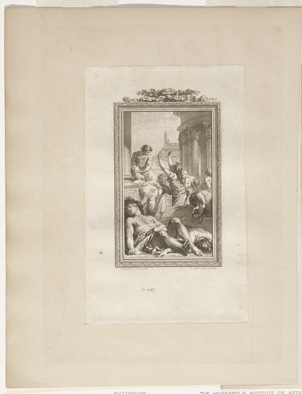 The Plague in Athens, Dominique Sornique, ок. 1754