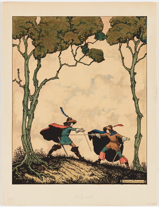 Untitled [duelers], Richard Holzschuh, 20th century