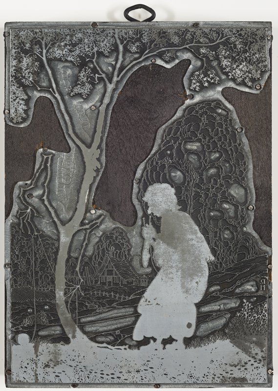 Printing plate for Mischief, Richard Holzschuh, 20th century