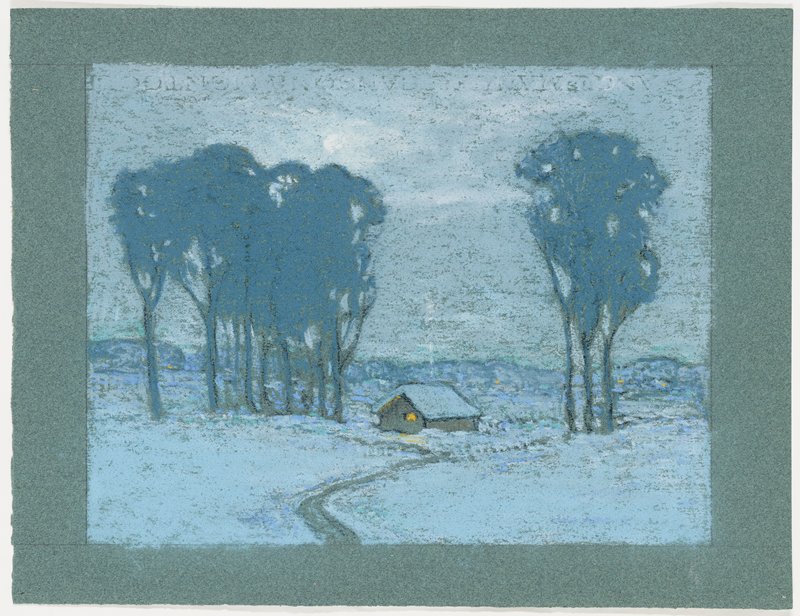Untitled [landscape with house in snow], Richard Holzschuh, 20th century