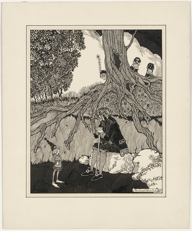 Encounter with Elves, Richard Holzschuh, 20th century