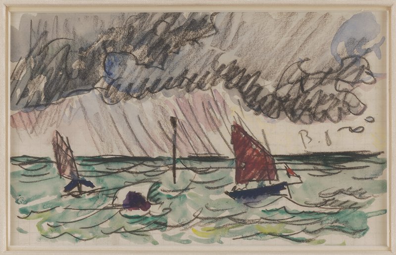 Boats Sailing on the Sea, Поль Синьяк, ок. 1900–1935