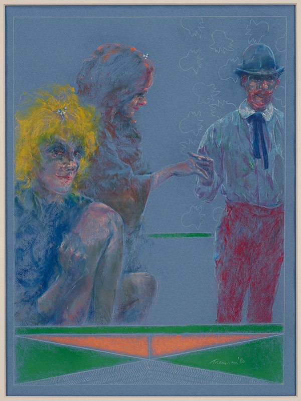 Untitled (Man in a Blue Derby), Joyce Treiman, 1980