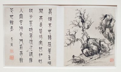 Two album leaves from a landscape album, Li Liufang, 1621