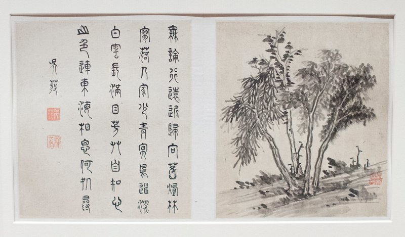 Two album leaves from a landscape album, Li Liufang, 1621