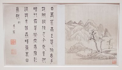 Two album leaves from a landscape album, Li Liufang, 1621