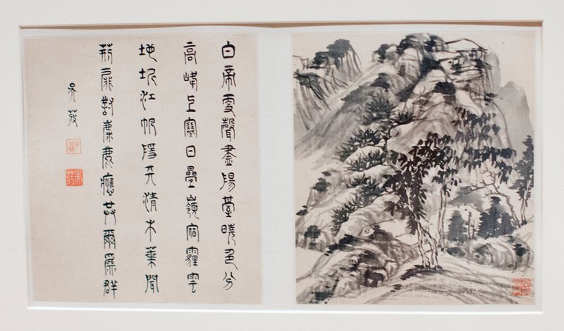 Two album leaves from a landscape album, Li Liufang, 1621
