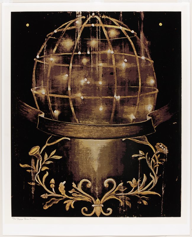 Untitled (Sphere and Moulding), Ross Bleckner, 1987