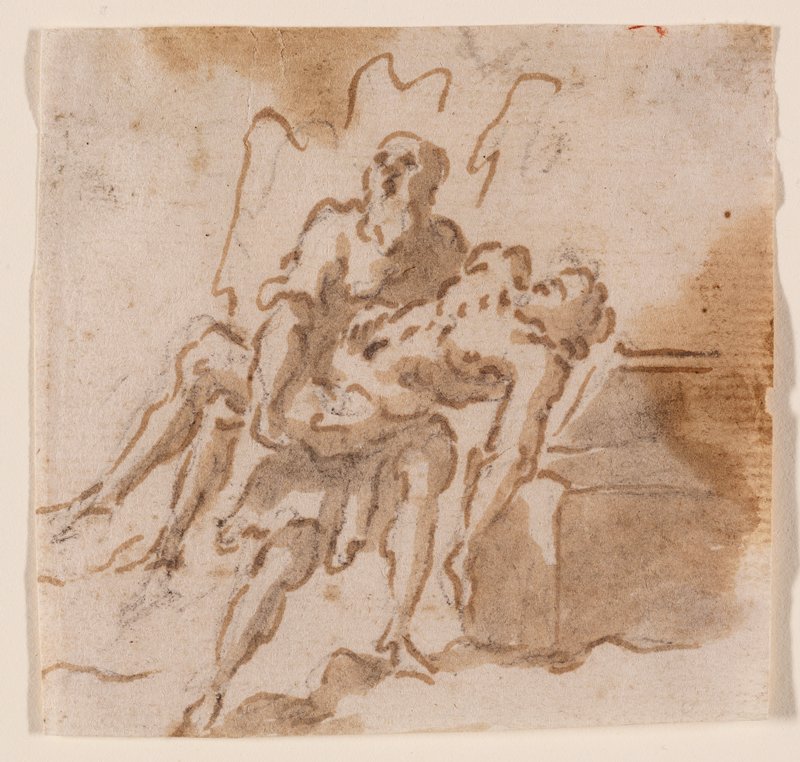 Dedalus Burying Icarus, Carlo Saraceni, c. 1605