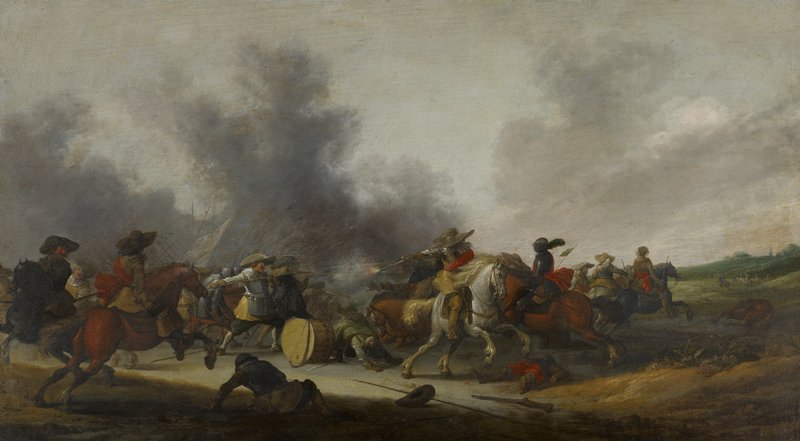 A Battle Scene, Palamedes Palamedesz, 1632