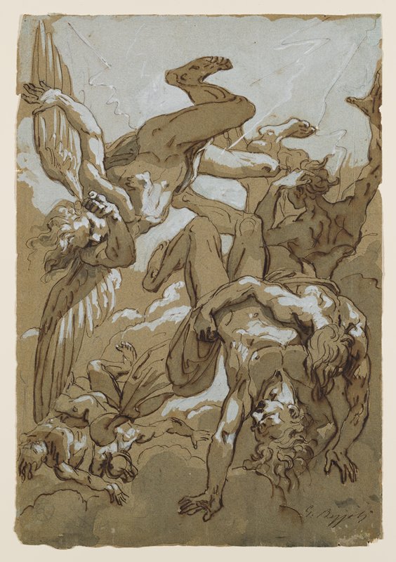 Fall of the Damned, Giuseppe Bezzuoli, 19th century