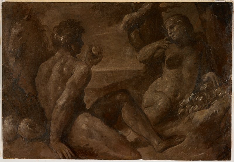 Adam Accepting the Apple from Eve, 17th century