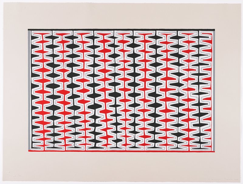 Double Recursive Combs, Boustrophedonic, James Siena, 2005