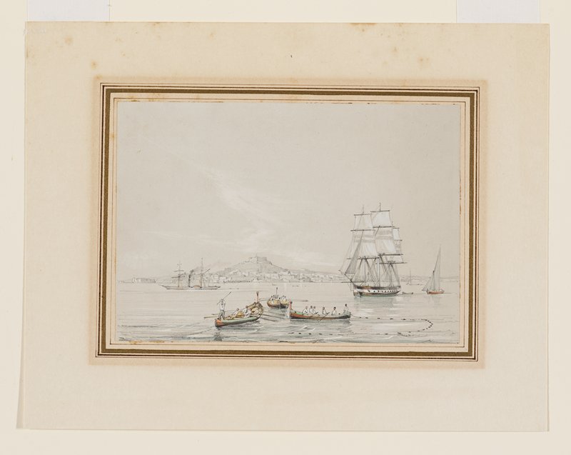 View of the Bay of Naples, Giuseppe Canella, 19th century