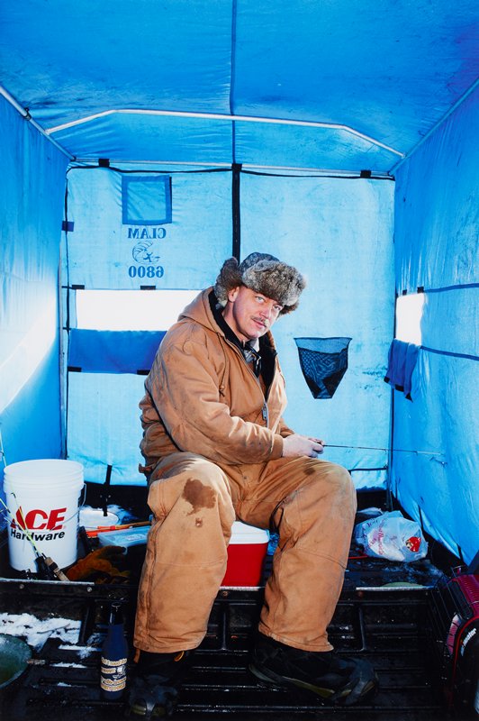 Untitled [Minneapolis. Winter Games. Ice Fishing. Mitch Madsen.], Martin Parr, 2012