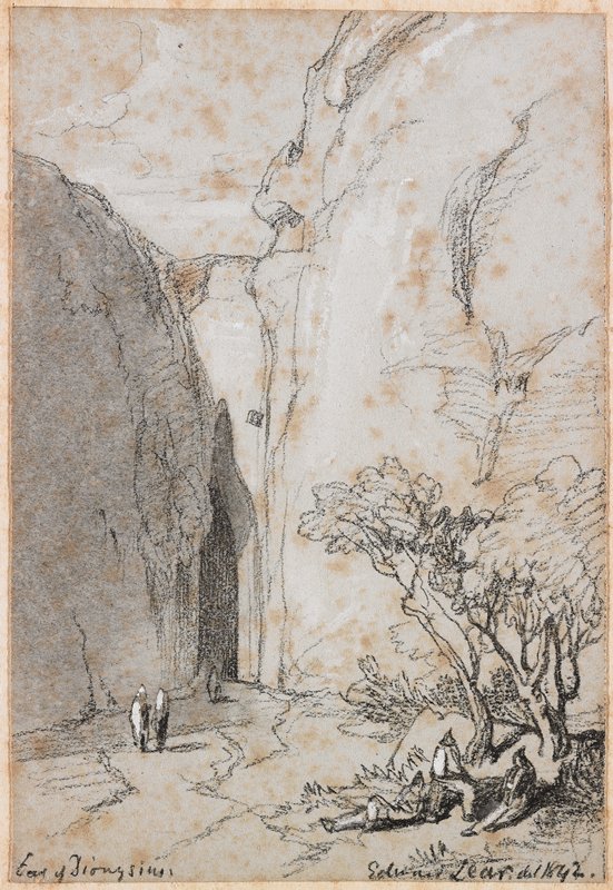 Ear of Dionysius, Edward Lear, 1842