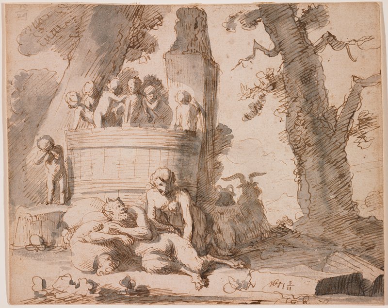A Bacchanale with Putti, Charles-Alphonse Dufresnoy, 1651
