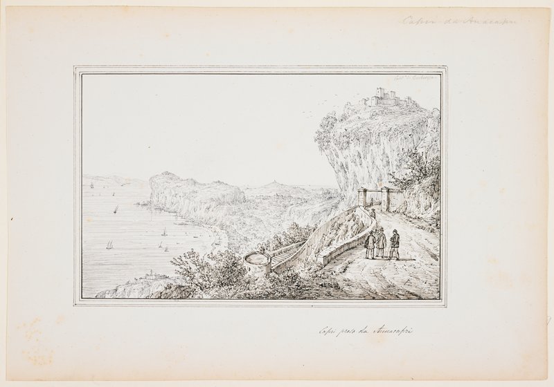 View of Capri from Anacapri, Antonio Senape, 19th century