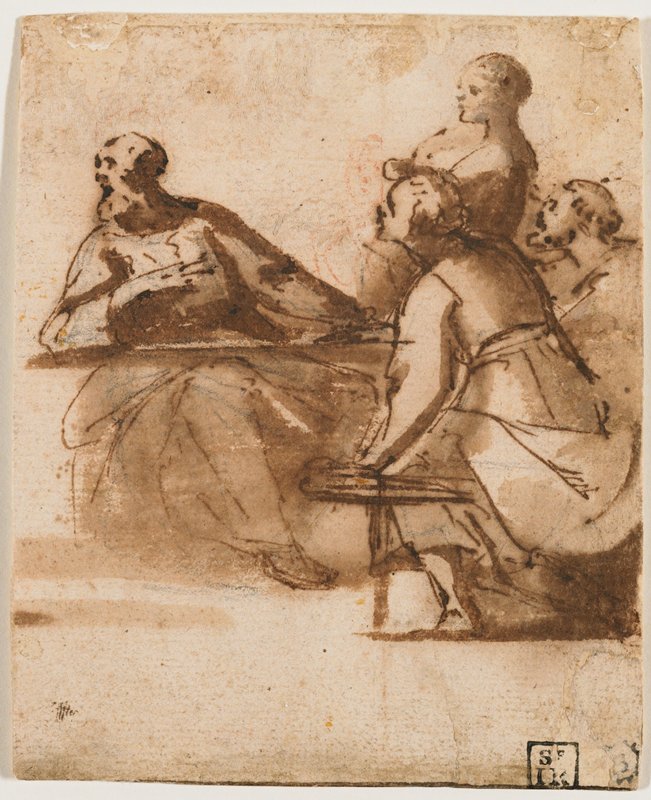 Study for the Calling of Saint Matthew, Giovanni Baglione, 16th-17th century