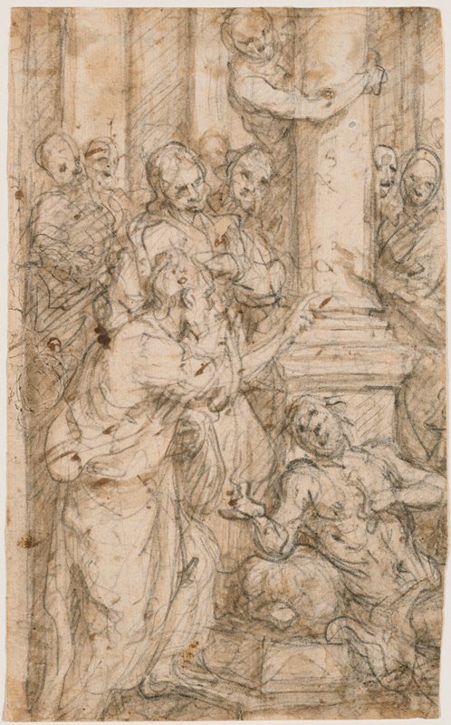 Christ Resurrecting a Paralytic, Domenico Passignano, 16th-17th century