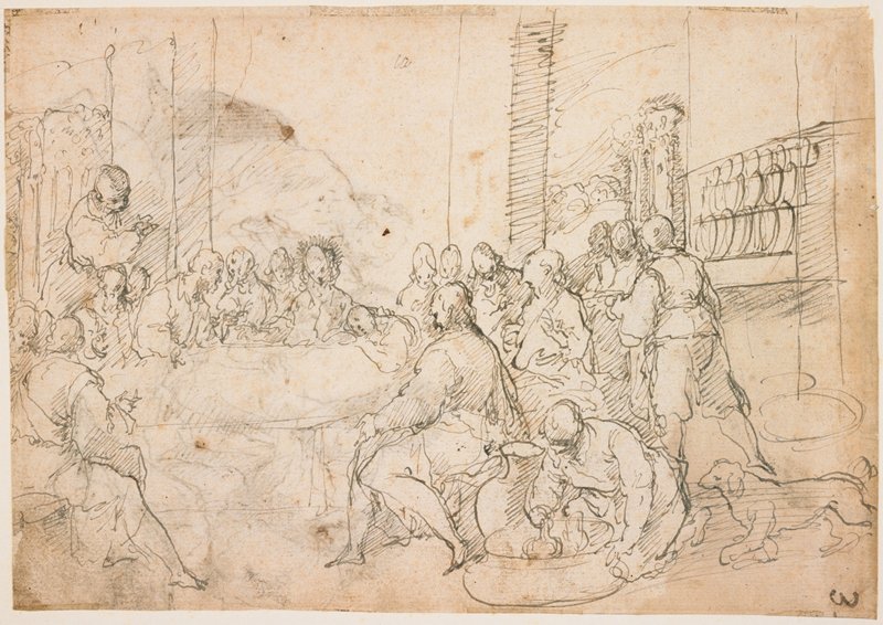 The Last Supper (recto); Adoration of the Shepherds (verso), Pietro D'Asaro, c. 1621