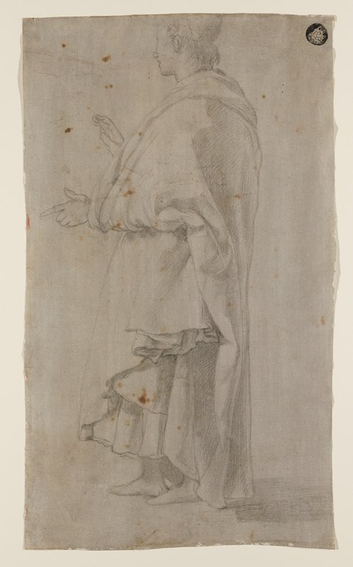 Drapery Study of a Young Man, Giovanni da San Giovanni, 17th century
