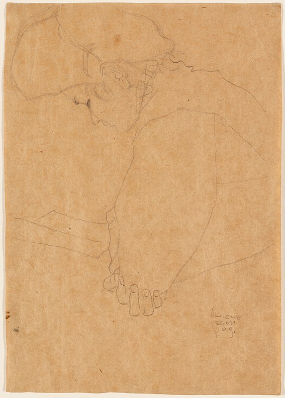 Lesende by Egon Schiele